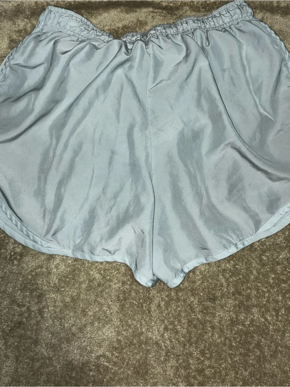 Nike Women's Light Silver Athletic Running Shorts